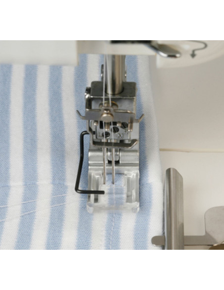 Pied cover transparent pour ourlet couvert Janome