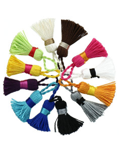 Mini pompons rayonne
