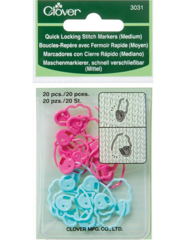 Boucles repère avec fermoir rapide - Moyen