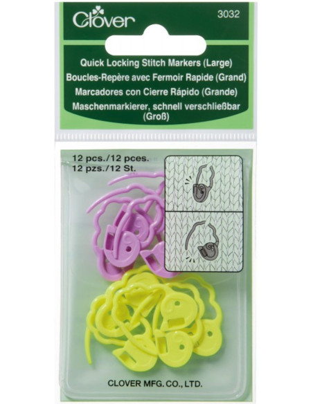 Boucles repère avec fermoir rapide - Large