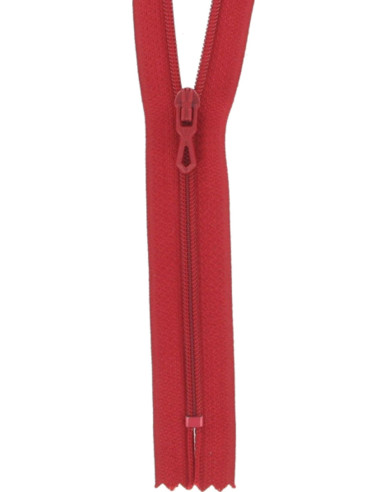 Fermeture éclair nylon - Rouge vermillon