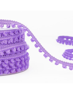 Galon mini pompons - Parme