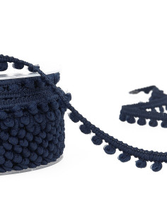 Galon mini pompons - Bleu marine