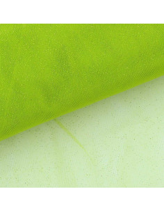 Tulle pailleté - Vert pomme