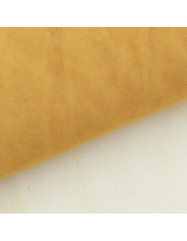 Tulle pailleté - Jaune or