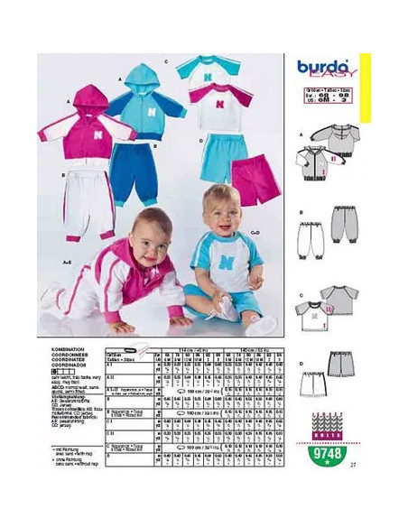 Patron d'ensemble - Burda 9831