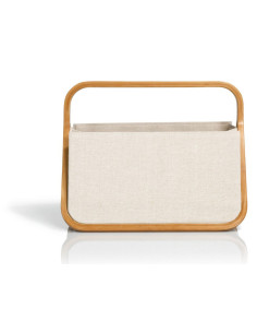Sac canevas et bambou naturel M 2