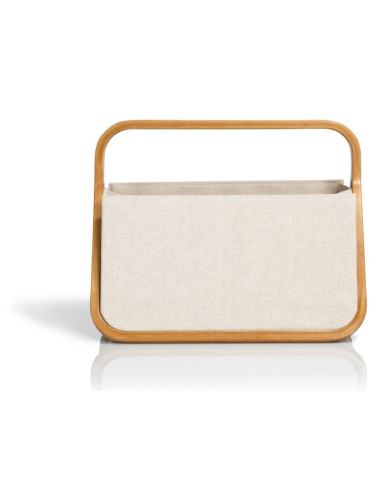Sac canevas et bambou naturel M