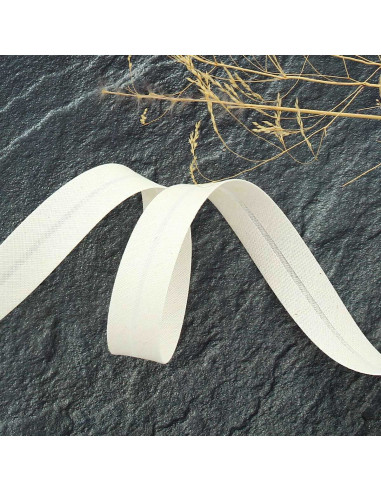 Biais tout textile polycoton - Écru