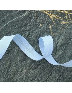Biais tout textile polycoton - Bleu ciel