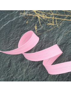 Biais tout textile polycoton - Rose layette