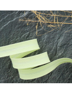 Biais tout textile polycoton - Vert anis