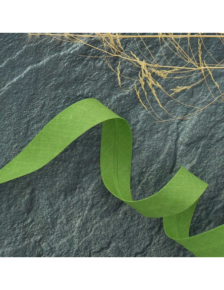 Biais tout textile polycoton - Vert asperge