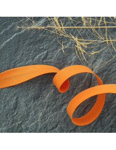 Biais tout textile polycoton - Orange