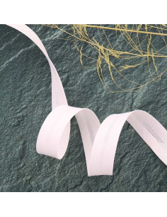Biais tout textile polycoton - Rose poudré