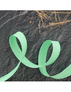 Biais tout textile polycoton - Vert d'eau