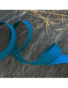 Biais tout textile polycoton - Bleu cobalt