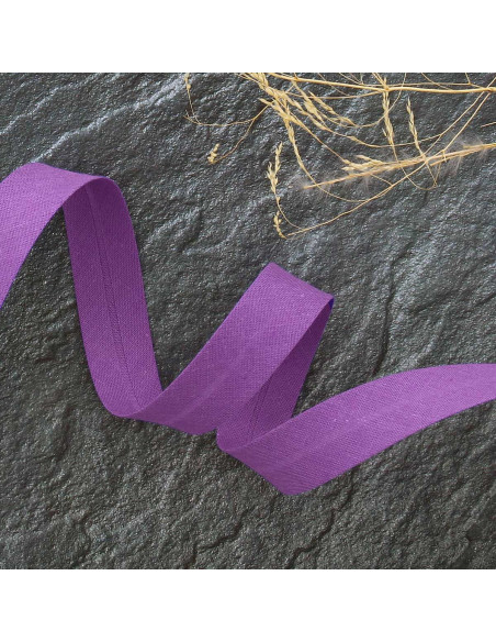 Biais tout textile polycoton - Violet moyen