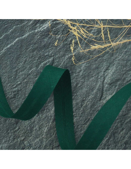 Biais tout textile polycoton - Vert bouteille