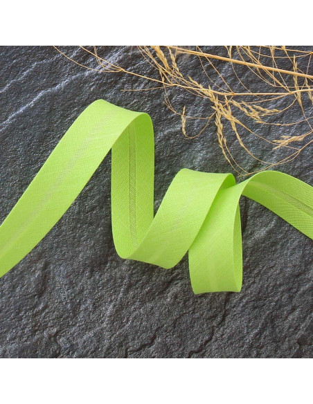 Biais tout textile polycoton - Vert pistache