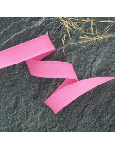 Biais tout textile polycoton - Rose vif