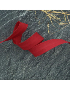 Biais tout textile polycoton - Rouge Garance