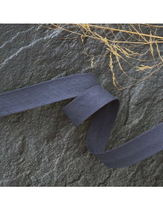 Biais tout textile polycoton - Gris foncé
