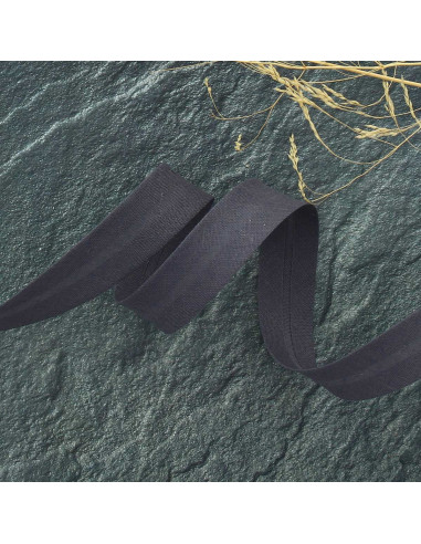 Biais tout textile polycoton - Ardoise