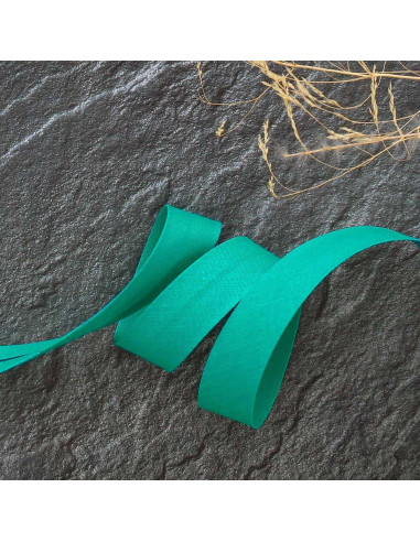 Biais tout textile polycoton - Vert emeraude