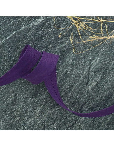 Biais tout textile polycoton - Violet