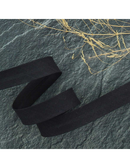 Biais tout textile polycoton - Anthracite