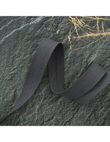 Biais tout textile polycoton - Gris