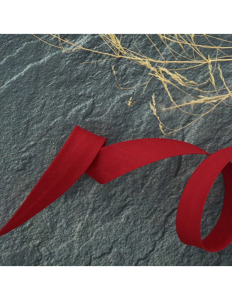 Biais tout textile polycoton - Rouge Bismark