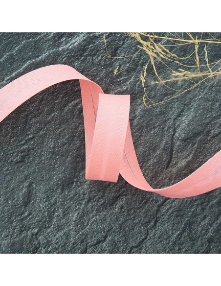 Biais tout textile polycoton - Melon