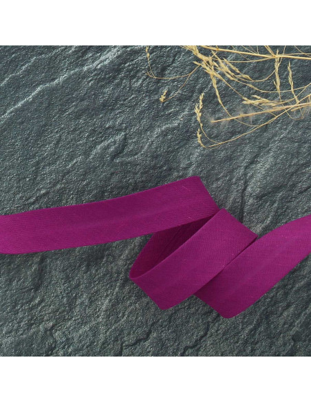 Biais tout textile polycoton - Lilas foncé