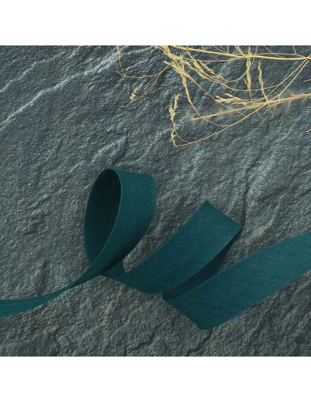 Biais tout textile polycoton - Vert sapin