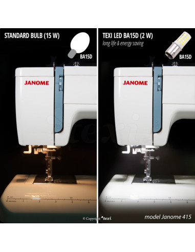 Ampoule à baïonnette LED pour machine à coudre