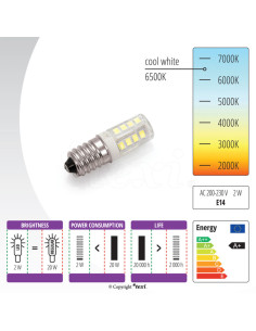 Ampoule à vis LED pour machine à coudre 2