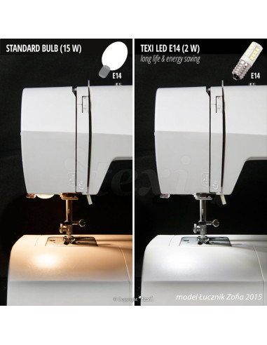 Ampoule à vis LED pour machine à coudre