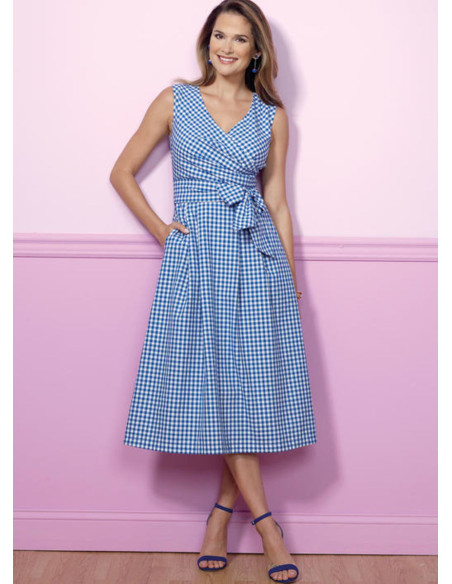 Patron de robe et ceinture - Butterick 6446