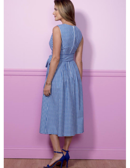 Patron de robe et ceinture - Butterick 6446