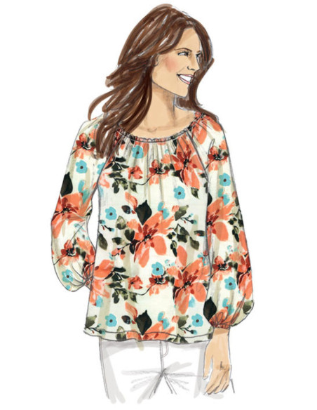 Patron de haut - Butterick 6455