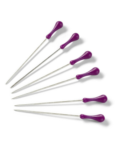 Epingles avec manche violet