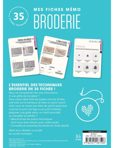 Mes fiches mémo broderie