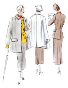 Patron de tailleur et manteau - Vogue 1932