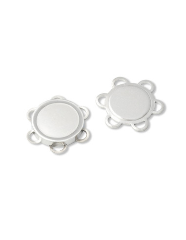 Boutons magnétiques à coudre - Argent