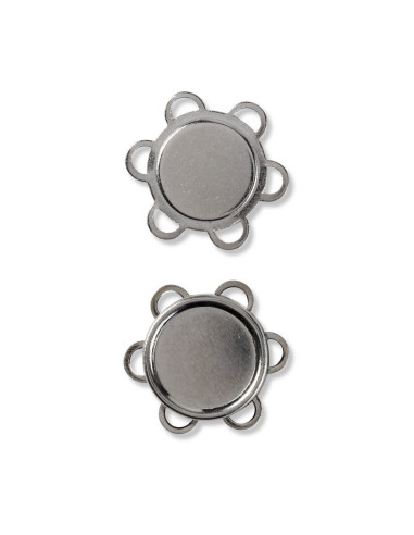 Boutons magnétiques à coudre - Argent