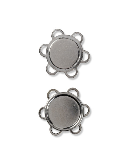 Boutons magnétiques à coudre - Argent