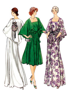 Patron de robe du soir - Vogue 1947