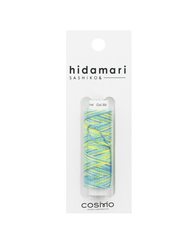 Fil sashiko multicolore hidamari Lecien Cosmo 30 m